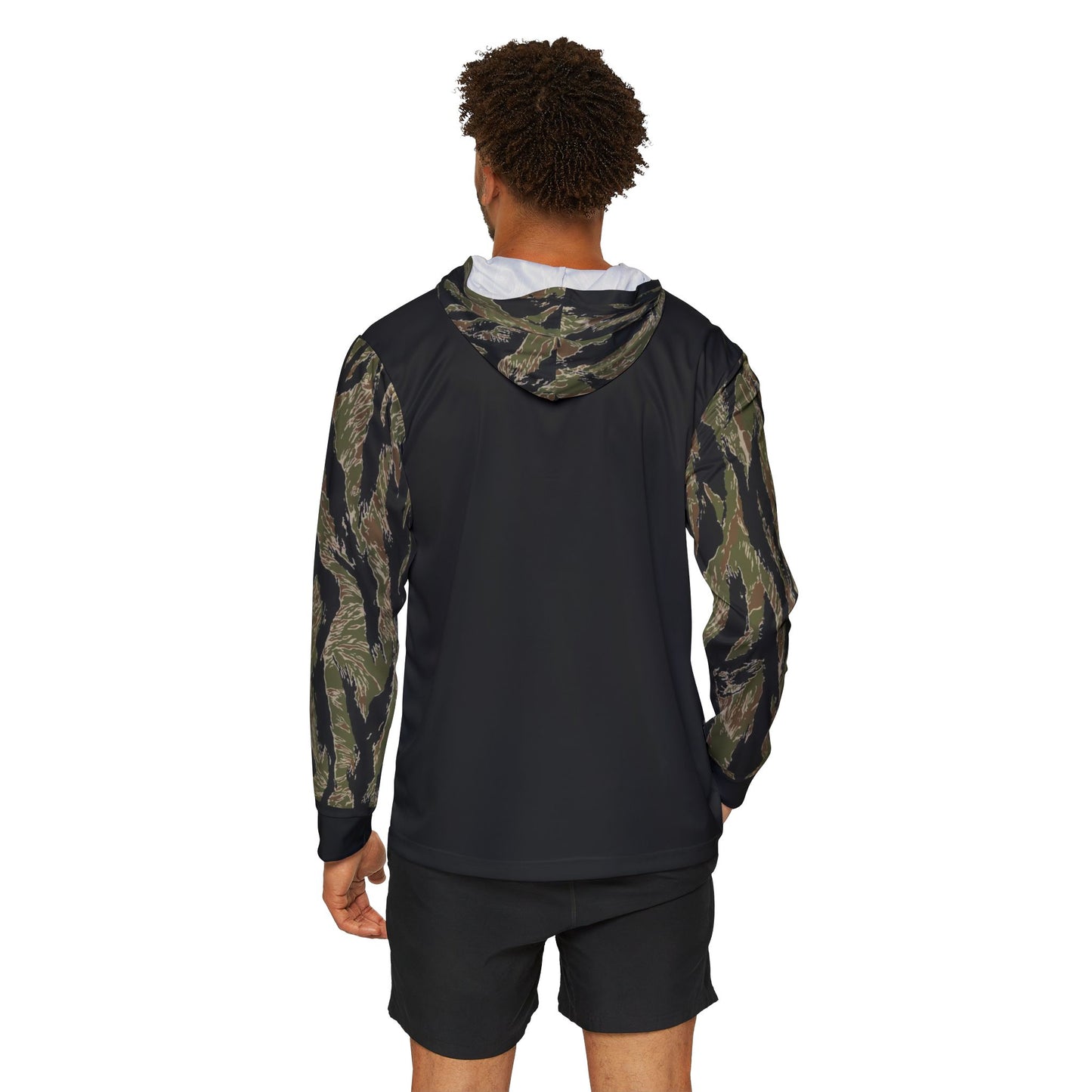 Men's Sports Warmup Hoodie - "Walking Sucks, Join The Tanks" Camo Design
