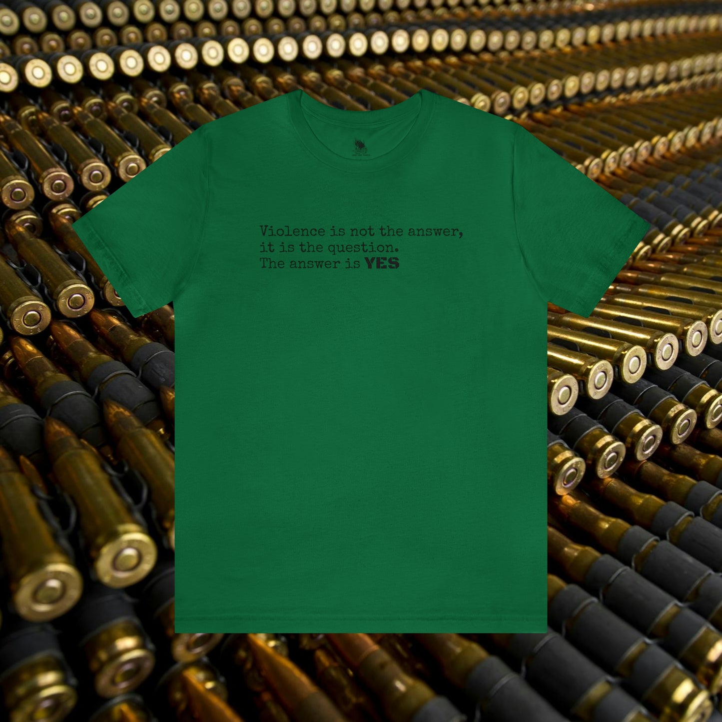 Violence is not the answer shirt.
