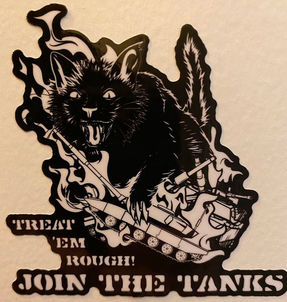 Treat 'em Rough! Black & White 3 inch slap
