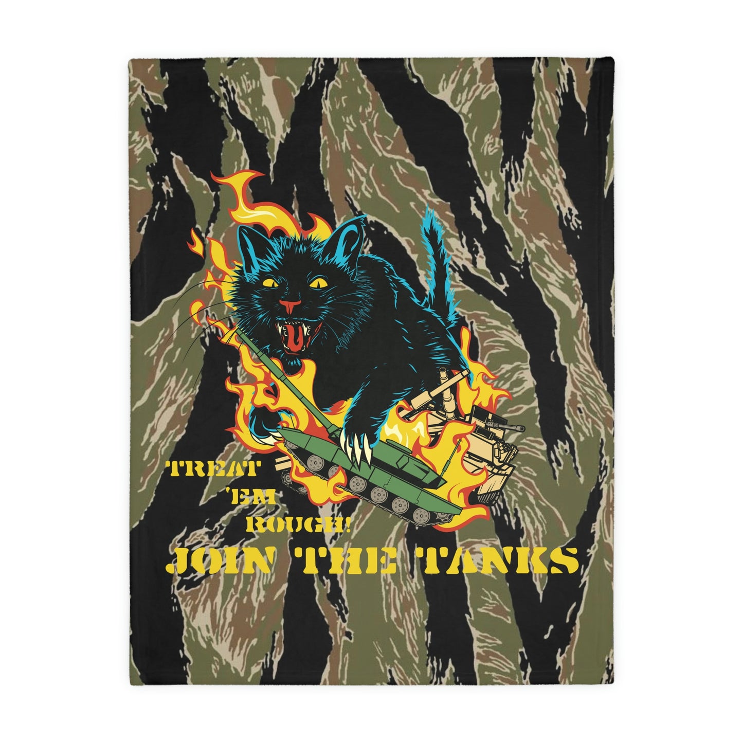 Tiger Stripe Treat 'em Rough blanket