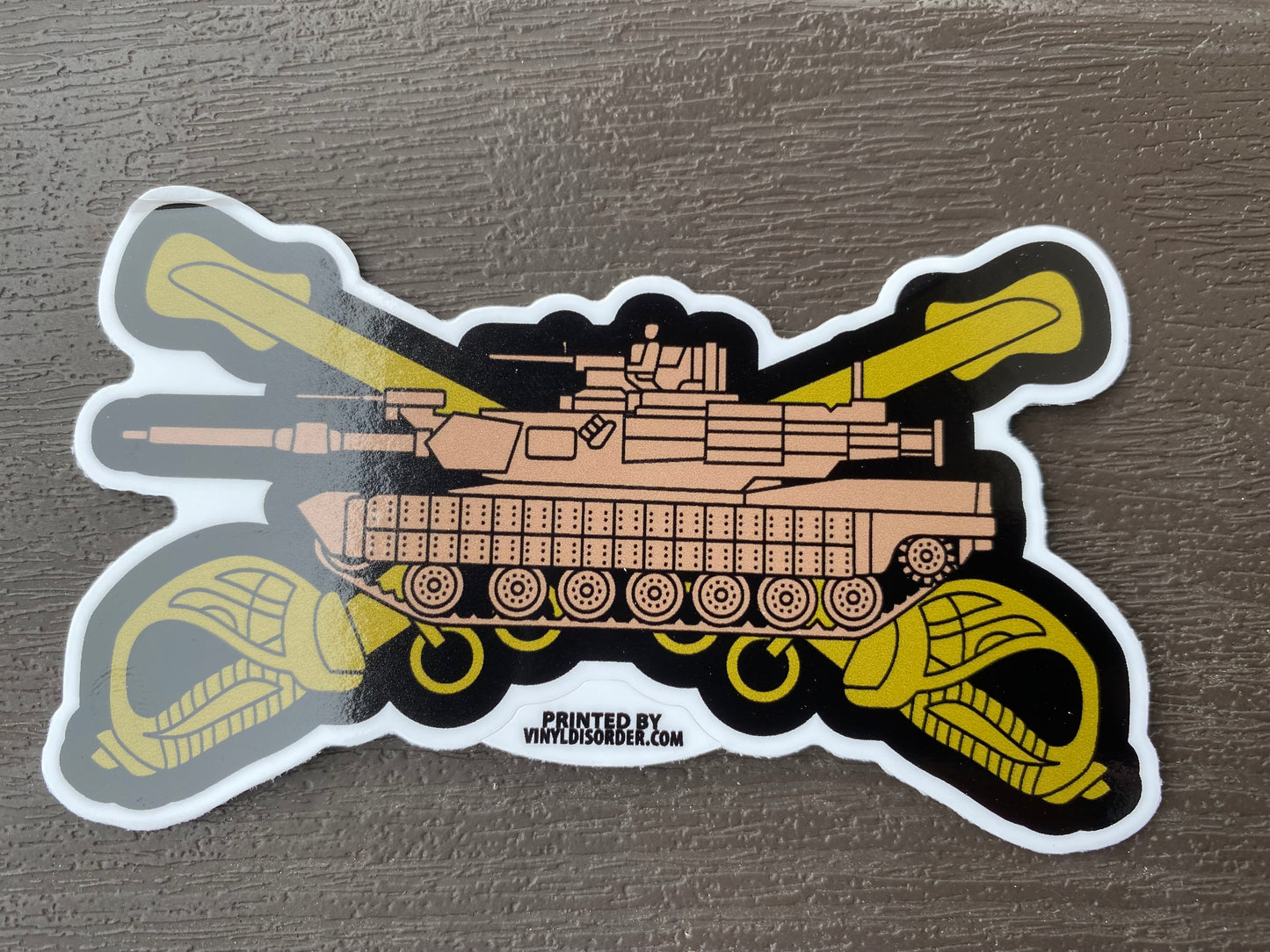 Abrams Armor Crest slap - White Background