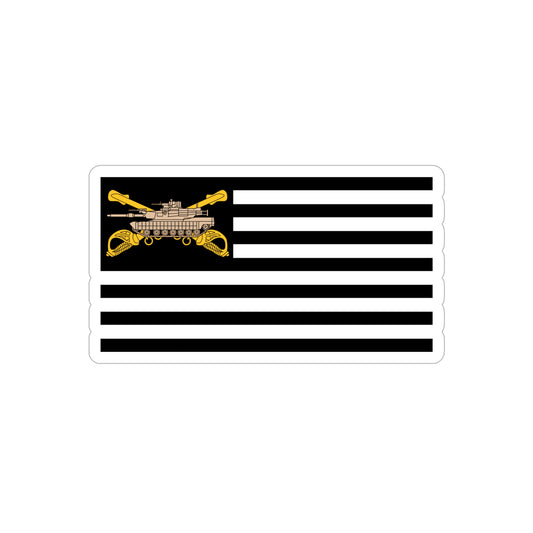 Transparent Abrams Flag Slap, Die-Cut, 1pcs