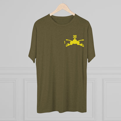 1-35 Armor Regiment Tri-Blend Crew Tee