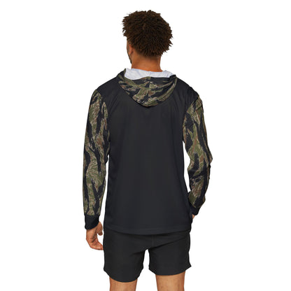 Men's Sports Warmup Hoodie - "Walking Sucks, Join The Tanks" Camo Design