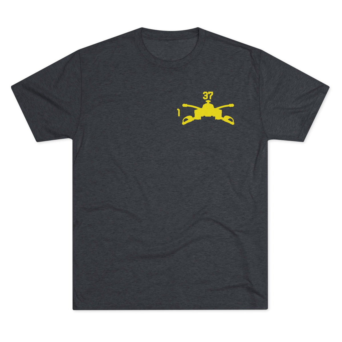 1-37 Armor Regiment Tri-Blend Crew Tee