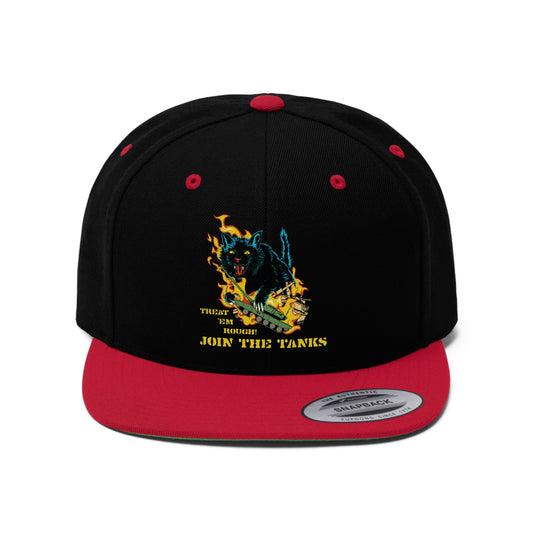 Treat 'em Rough embroidered Flat Bill Hat