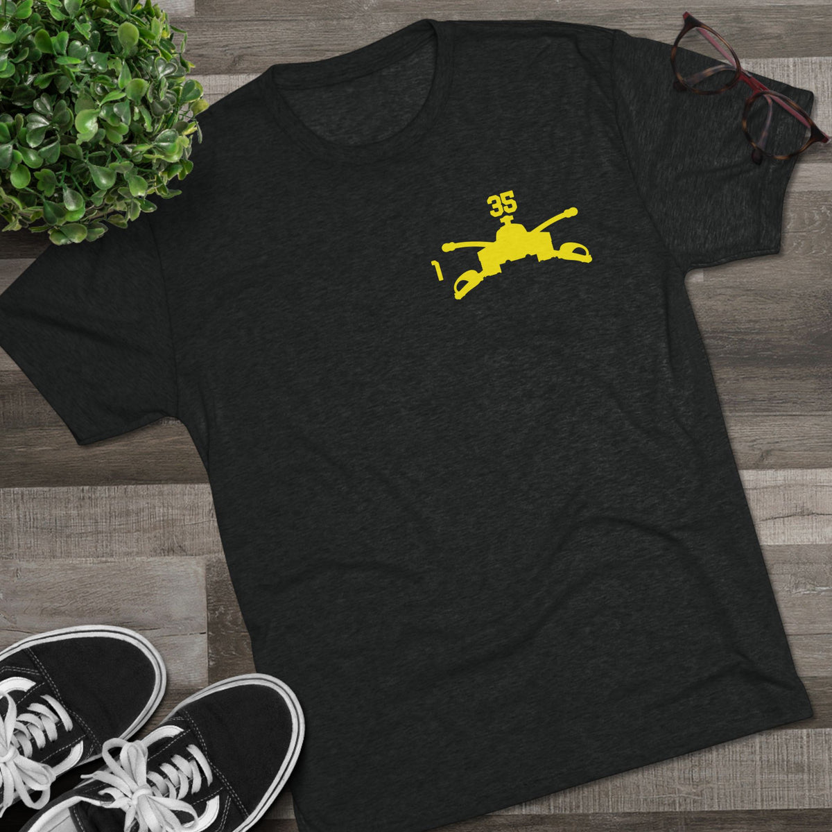 1-35 Armor Regiment Tri-Blend Crew Tee