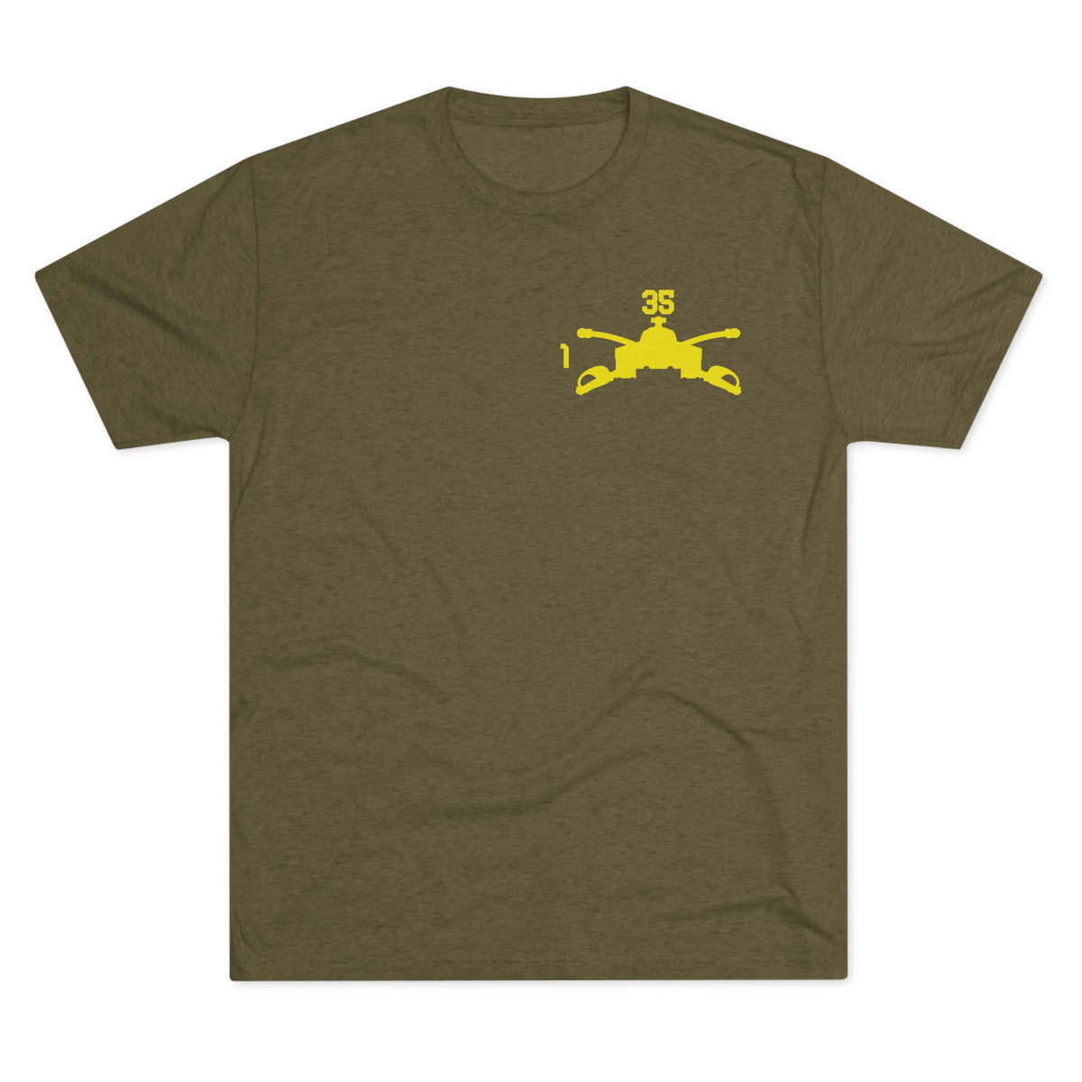 1-35 Armor Regiment Tri-Blend Crew Tee