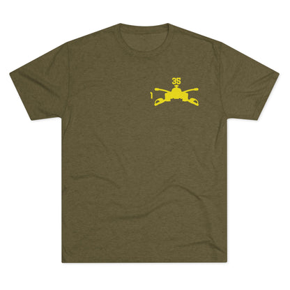 1-35 Armor Regiment Tri-Blend Crew Tee