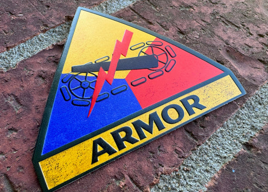 3” Embossed Armor sticker