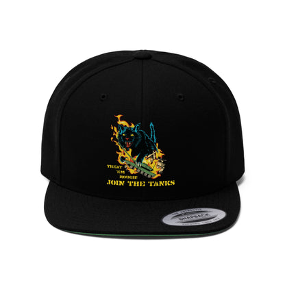 Treat 'em Rough embroidered Flat Bill Hat