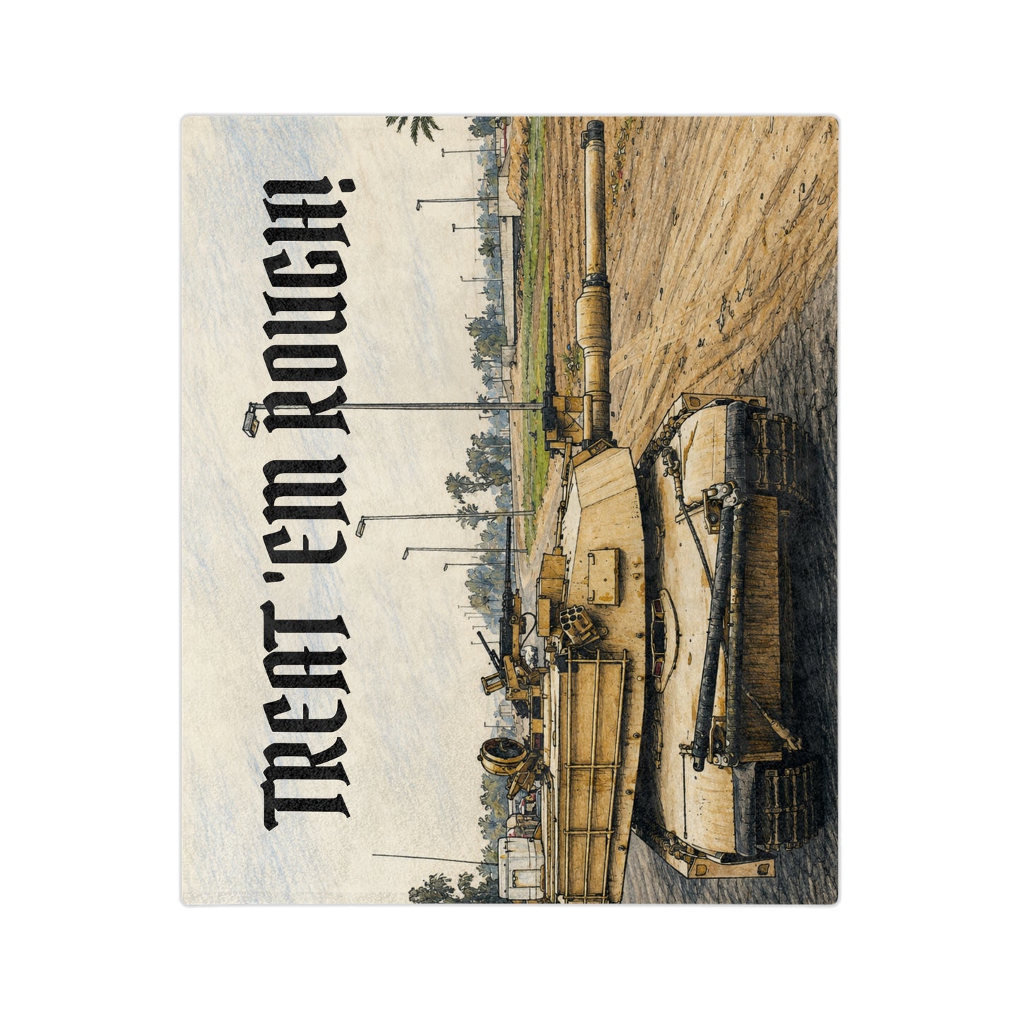 Treat 'em Rough! Velveteen Microfiber Blanket