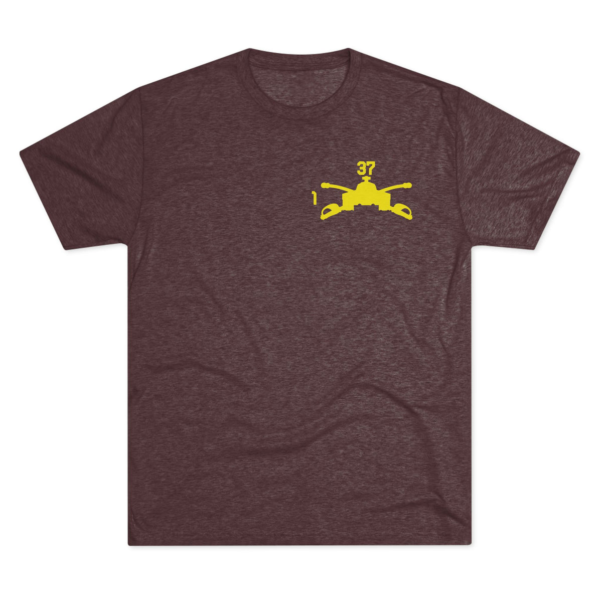 1-37 Armor Regiment Tri-Blend Crew Tee