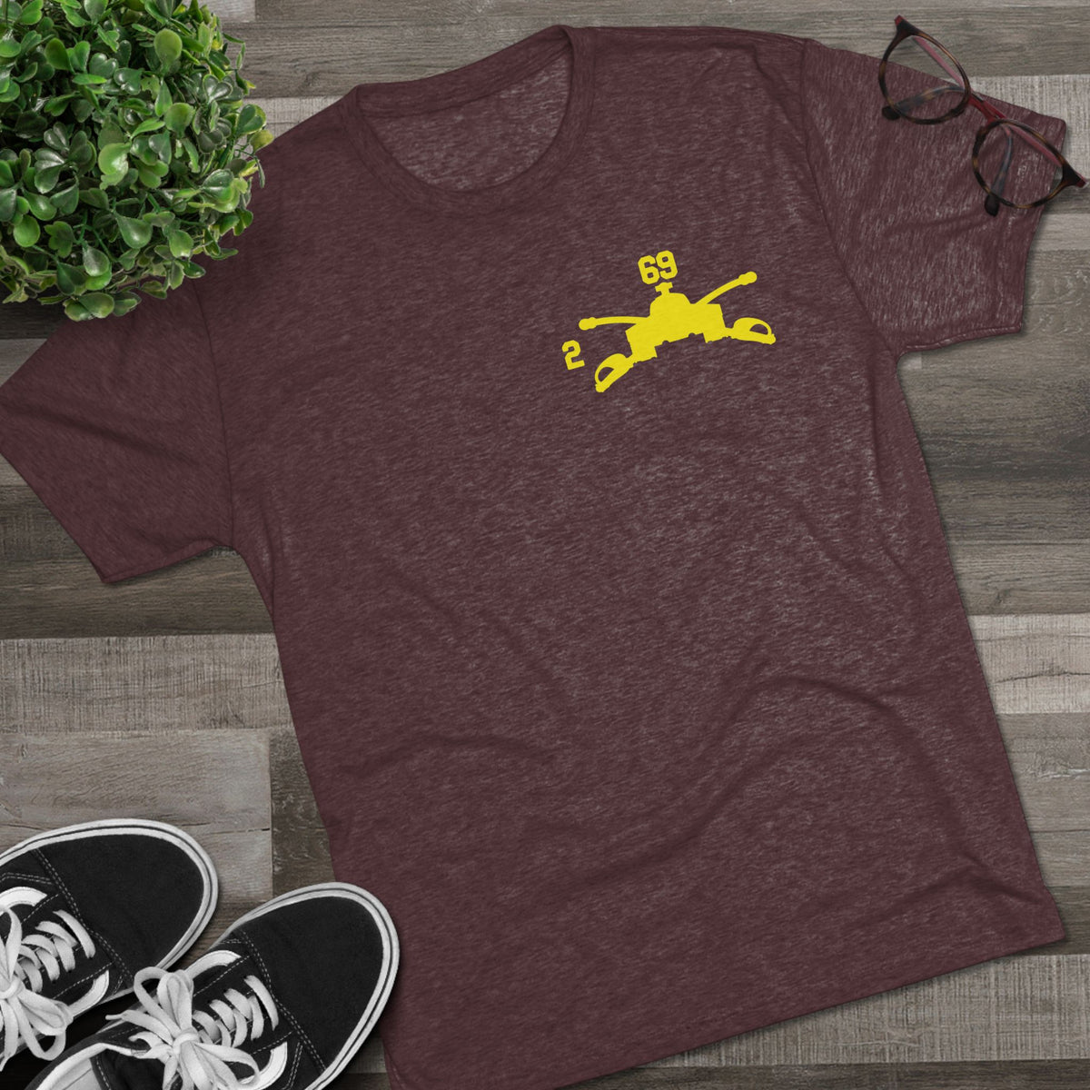 2-69 Armor Regiment Tri-Blend Crew Tee