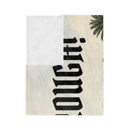 Treat 'em Rough! Velveteen Microfiber Blanket