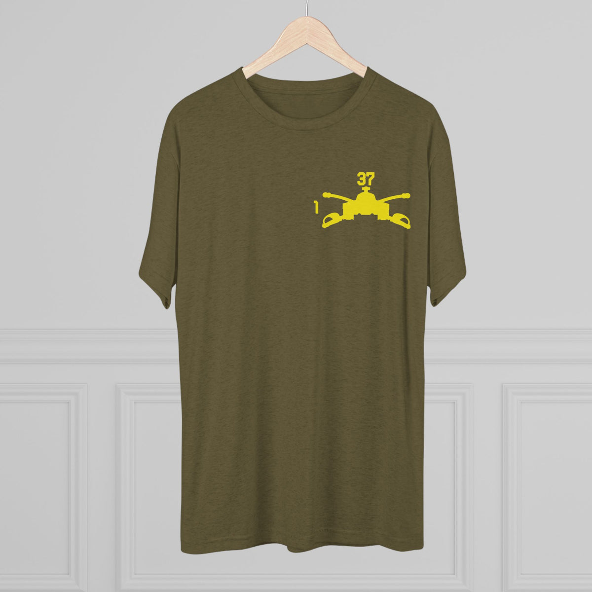 1-37 Armor Regiment Tri-Blend Crew Tee