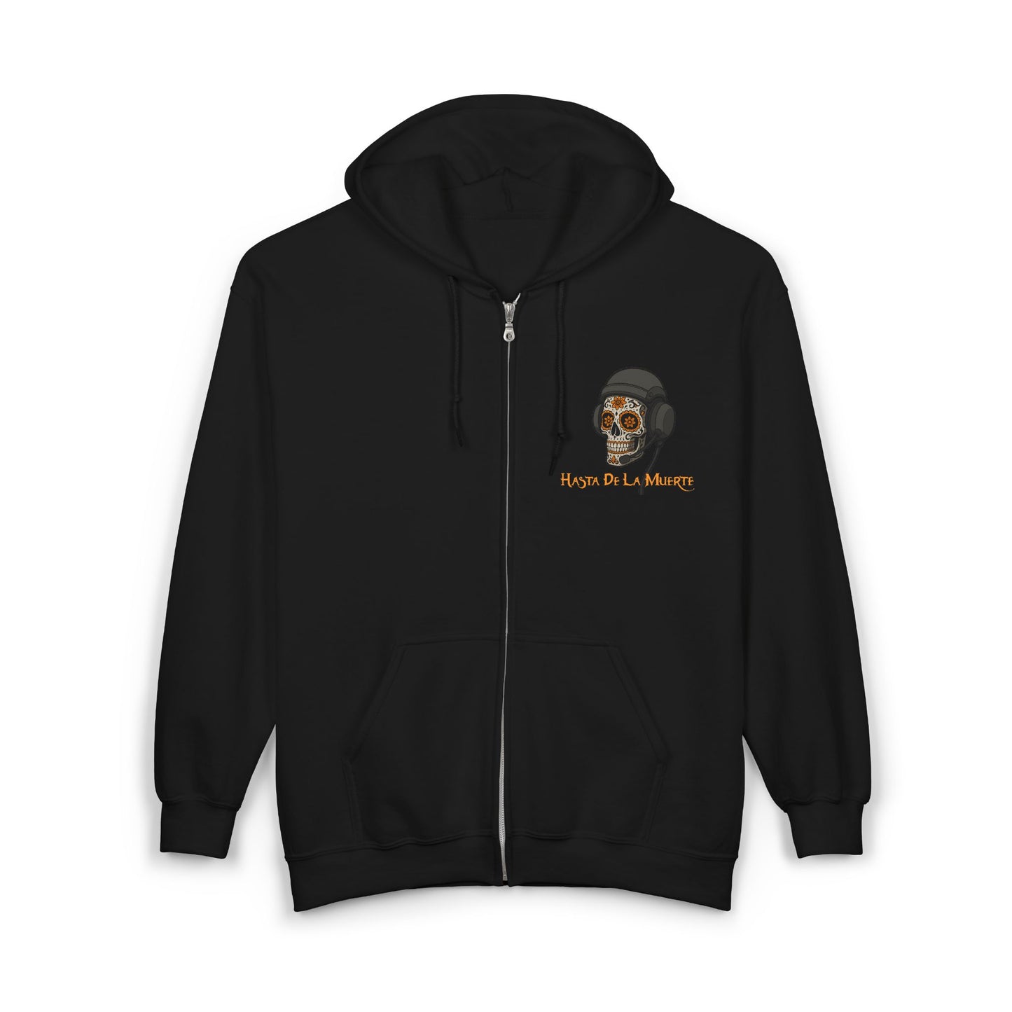 Hasta De La Muerte Full Zip Hooded Sweatshirt