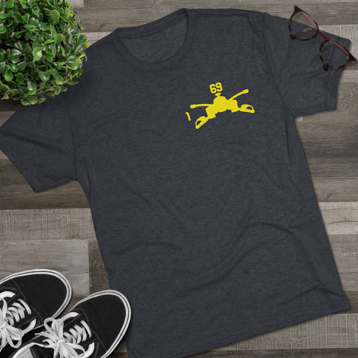 1-69 Armor Regiment Tri-Blend Crew Tee