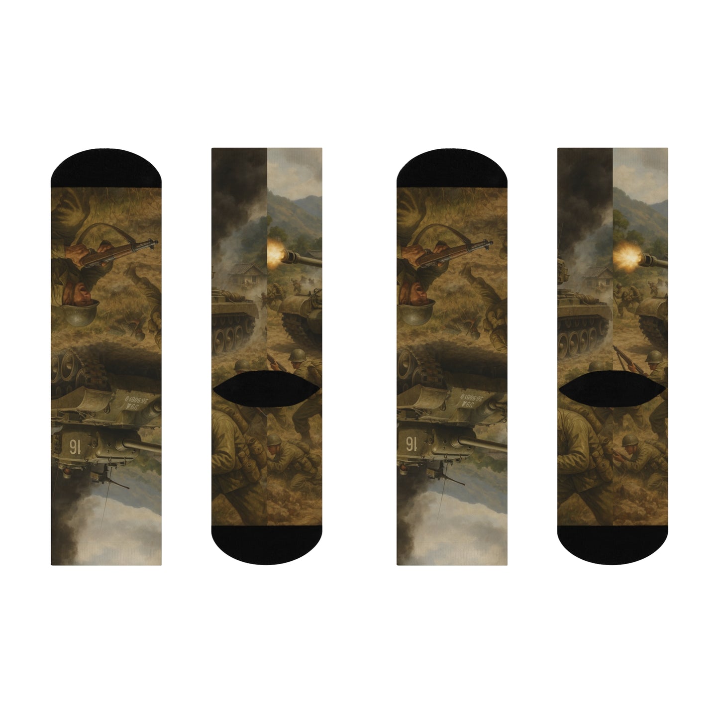 Korean War M26 Pershing Cushioned Crew Socks