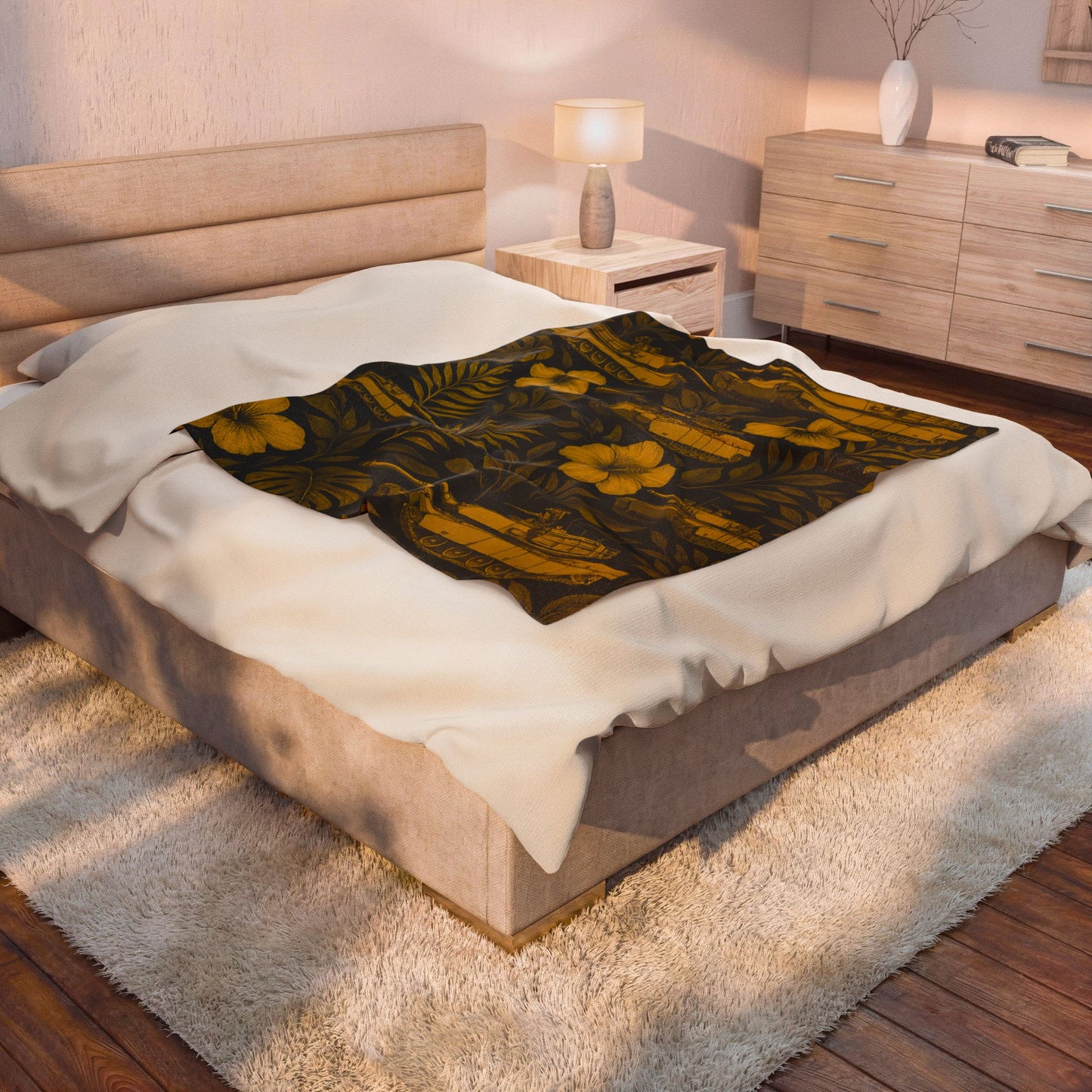 Aloha Abrams Velveteen Plush Blanket