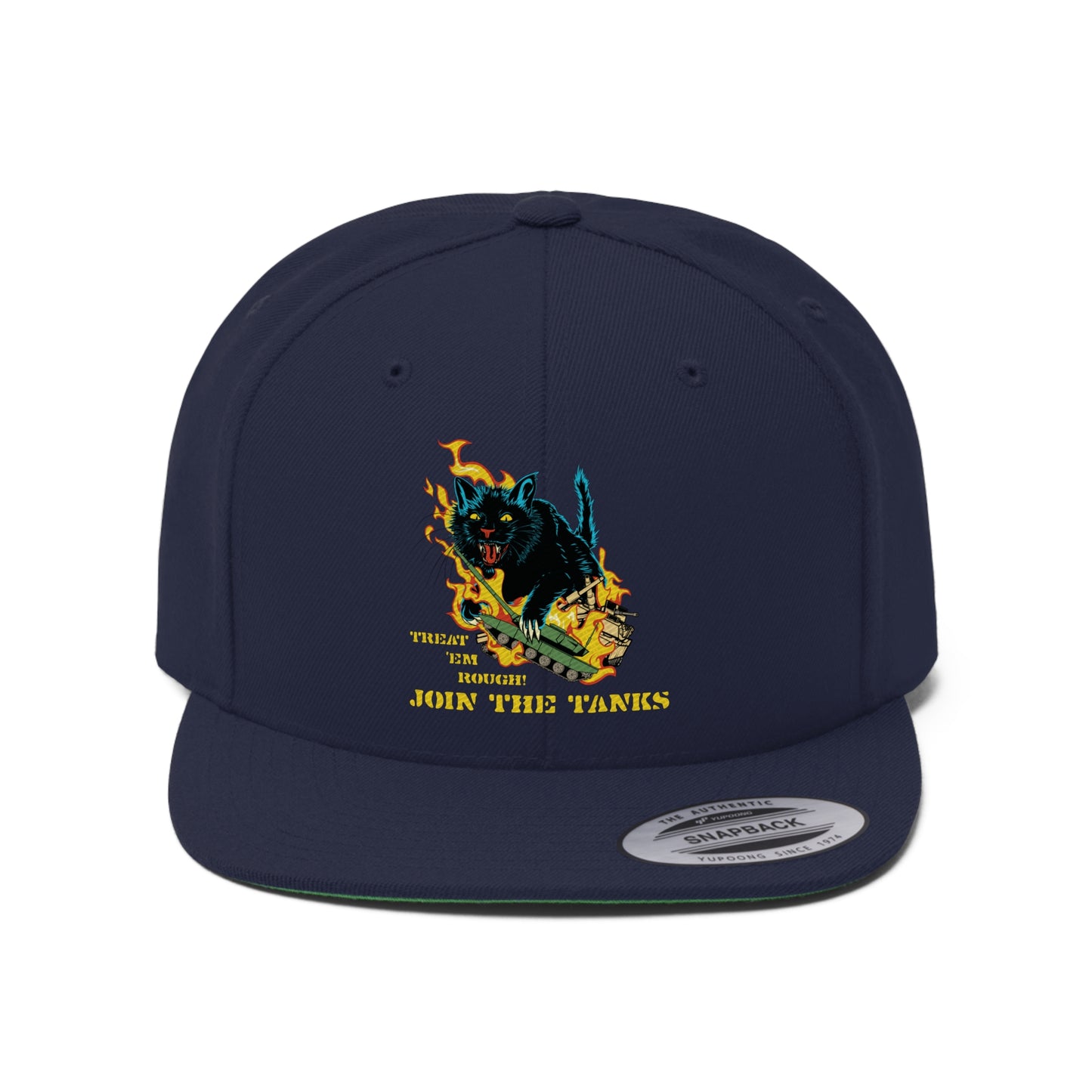 Treat 'em Rough embroidered Flat Bill Hat