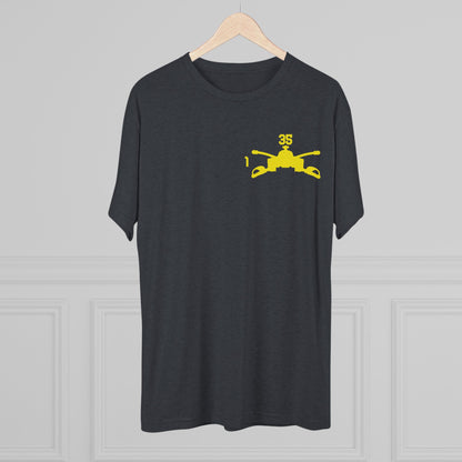 1-35 Armor Regiment Tri-Blend Crew Tee