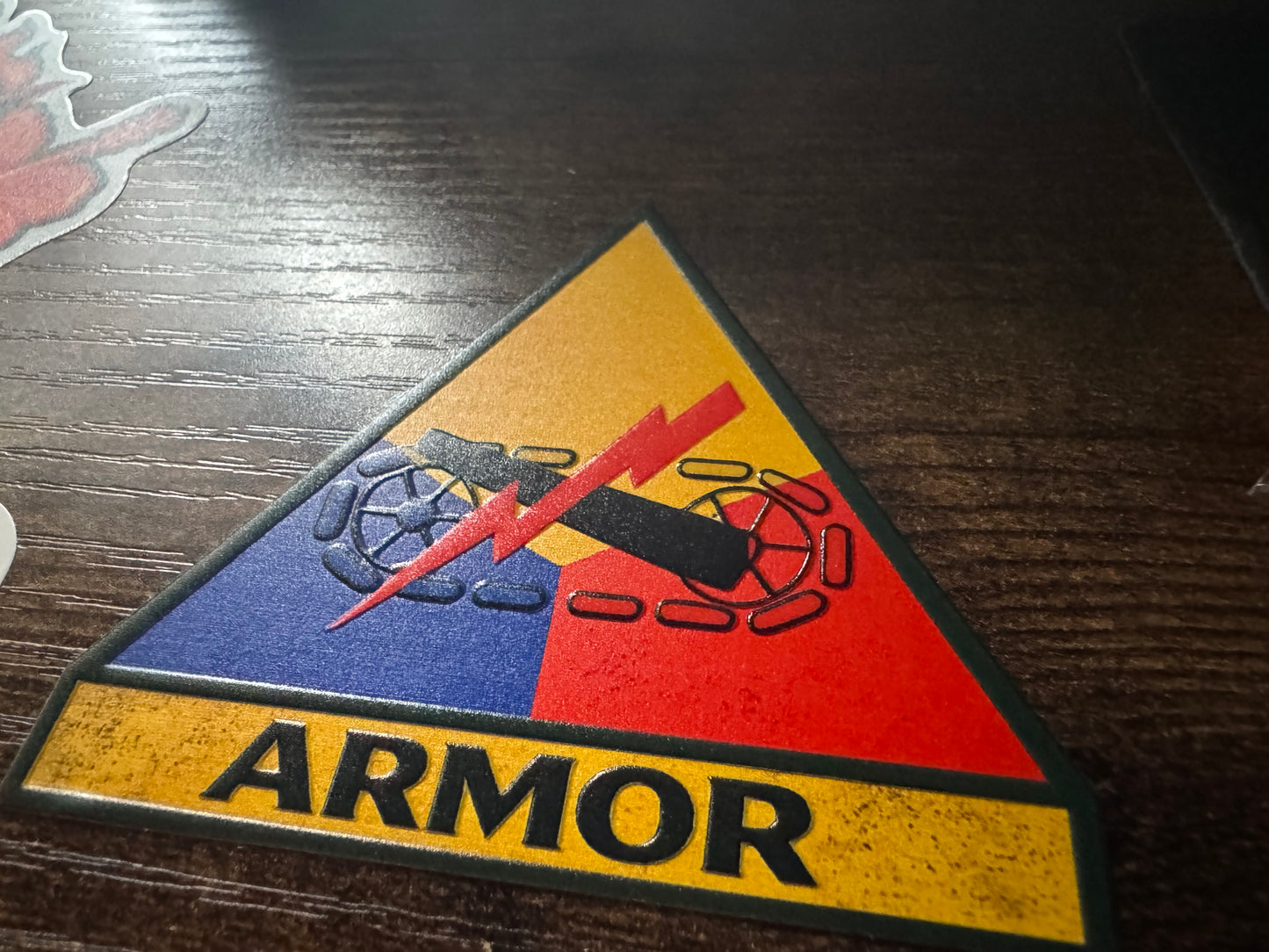 3” Embossed Armor sticker