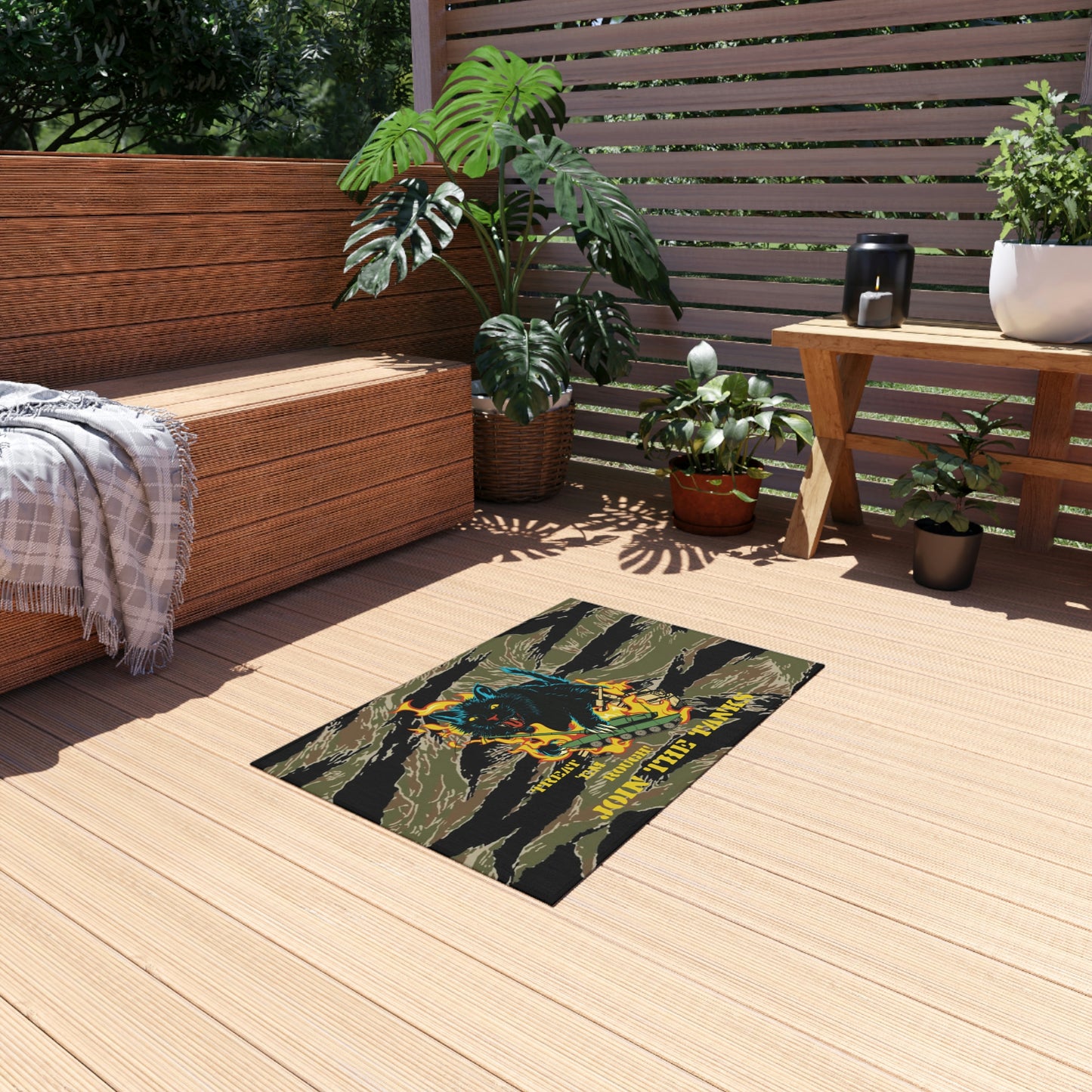 Tiger Stripe Outdoor Rug