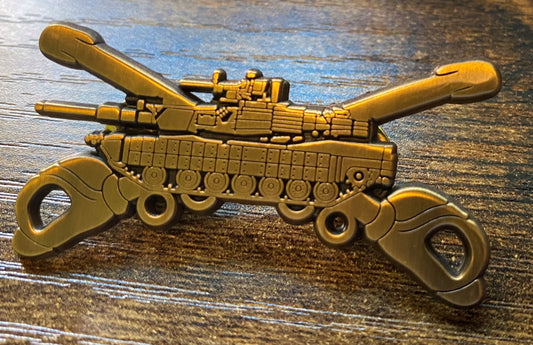 2" Abrams Armor Crest Pin